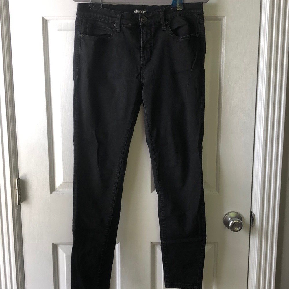 Black Soft Denim Skinny Jeans